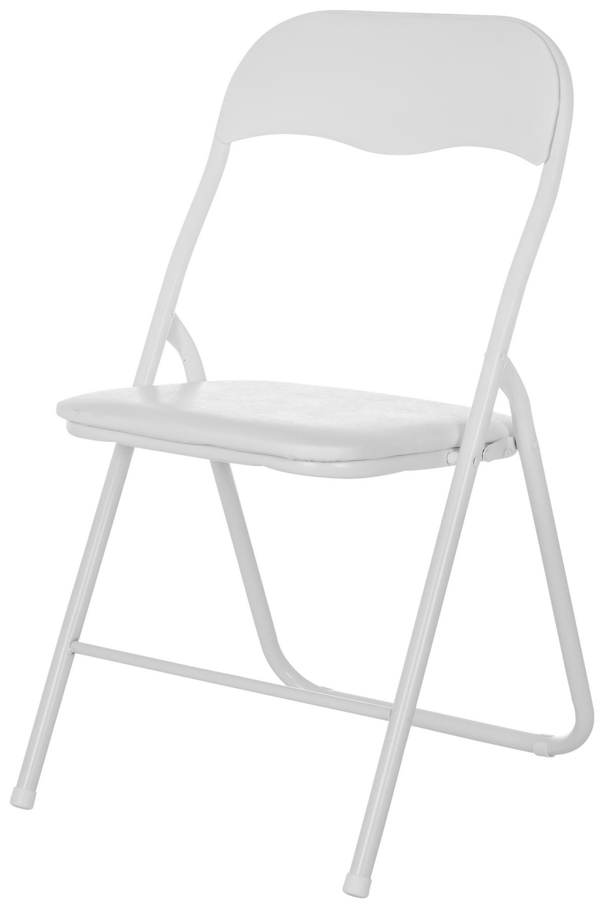 KLAPPSTUHL in Metall Weiß  - Weiß, MODERN, Metall (44/81/48cm) - MID.YOU