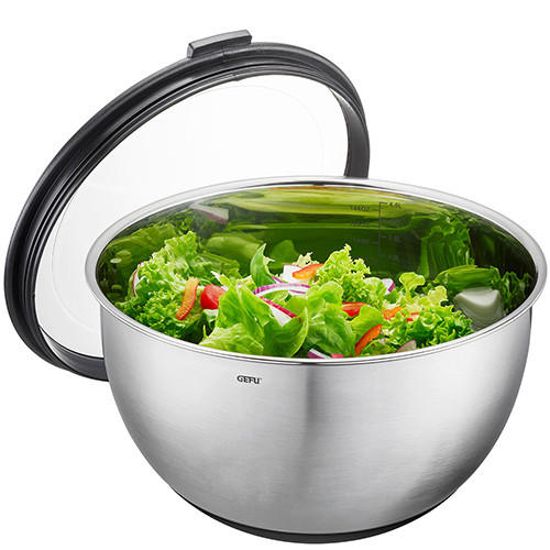 SCHÜSSEL MUOVO 24 cm   - Edelstahlfarben, Design, Kunststoff/Metall (24cm) - Gefu