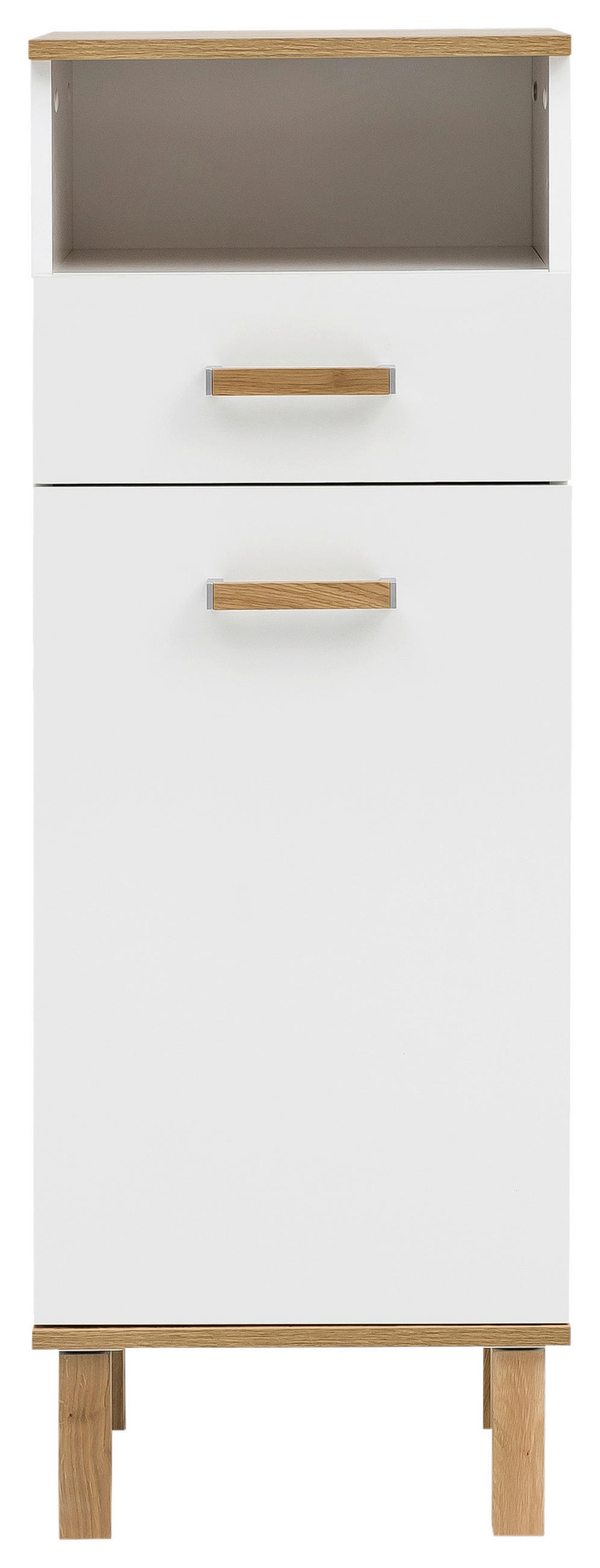 UNTERSCHRANK 40,4/114,5/35,0 cm   - Eichefarben/Weiß, MODERN, Holz/Holzwerkstoff (40,4/114,5/35,0cm) - MID.YOU