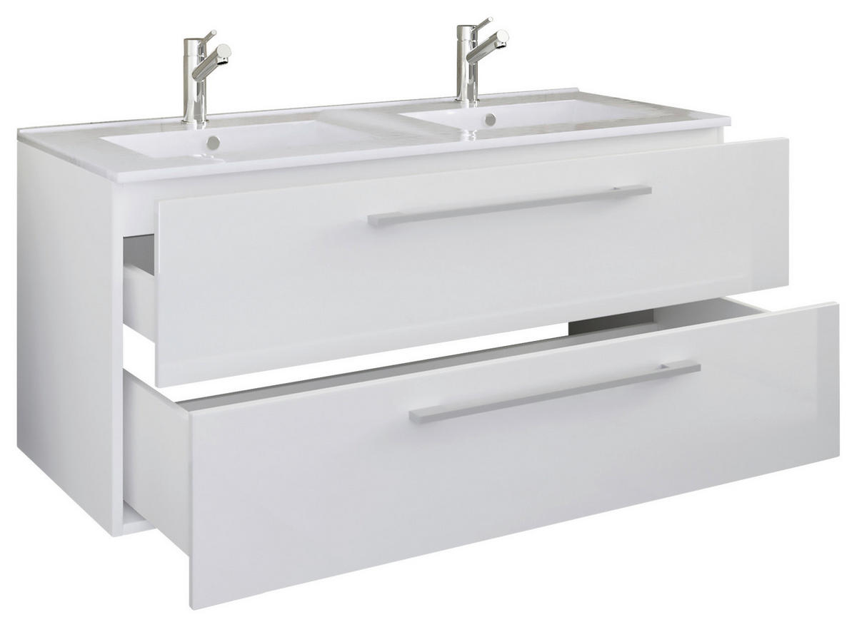 BADEZIMMER  in 112 cm  - Weiß, MODERN, Keramik/Holzwerkstoff (112cm) - MID.YOU