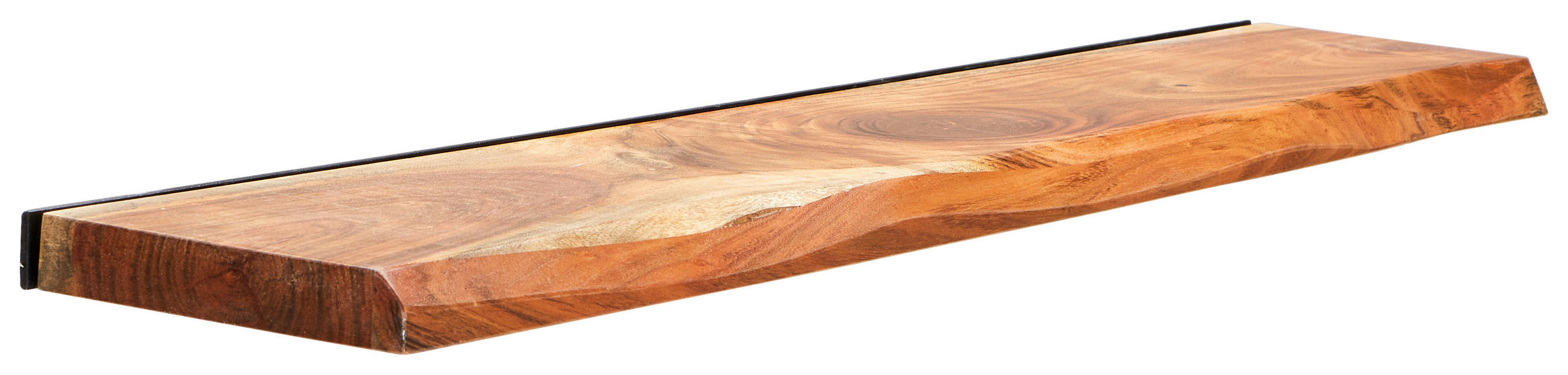 WANDBOARD Akazie massiv Naturfarben  - Naturfarben, Natur, Holz (120/3,5/20cm) - Livetastic