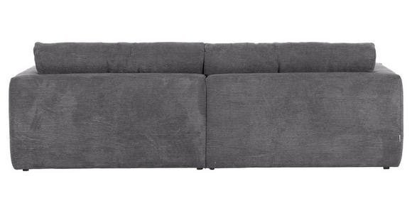 BIGSOFA Cord Dunkelgrau  - Dunkelgrau/Schwarz, KONVENTIONELL, Kunststoff/Textil (260/66/115cm) - Carryhome