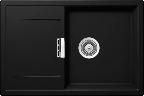 SPÜLE MONO D-100U / MOND100UPUR  - Schwarz, Basics, Stein (76,5/51cm) - Schock
