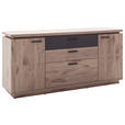 SIDEBOARD Anthrazit, Eiche dunkel  170/81/44 cm  - Eiche dunkel/Anthrazit, KONVENTIONELL, Holzwerkstoff/Metall (170/81/44cm) - Cantus