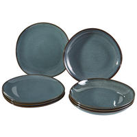 TAFELSERVICE 8-teilig 4 Personen Lave Gris  - LIFESTYLE, Keramik (28/28/2,7cm) - like.Villeroy & Boch