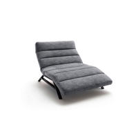 RELAXLIEGE 120/54-113/158-198 cm  in Chenille Grau  - Schwarz/Grau, Design, Textil/Metall (120/54-113/158-198cm) - Pure Home Lifestyle
