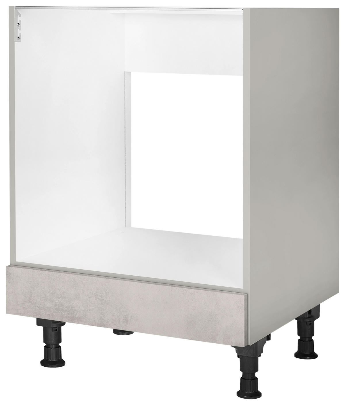 HERDUMBAUSCHRANK 60/87/56 cm  Hellgrau  - Hellgrau, Modern, Holzwerkstoff (60/87/56cm) - Nobilia