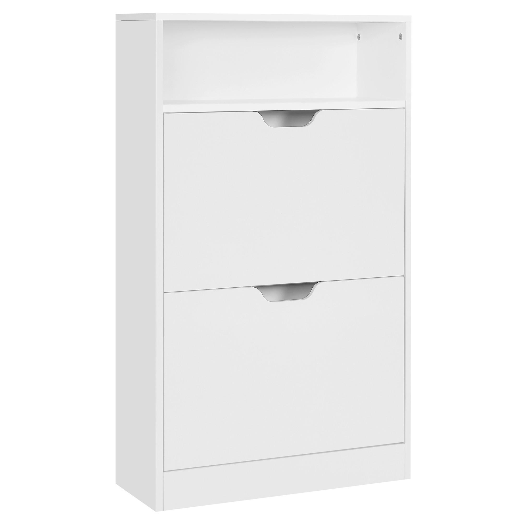 Boxxx Schuhkipper Vasagle Weiß 60x102x24 cm