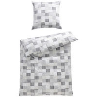 BETTWÄSCHE PALERMO Makosatin 135/200 cm  - Anthrazit/Grau, Design, Textil (135/200cm) - Janine