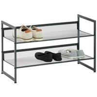 REGAL ZA ČEVLJE črna - črna, Basics, kovina (72/40/30cm) - Xora