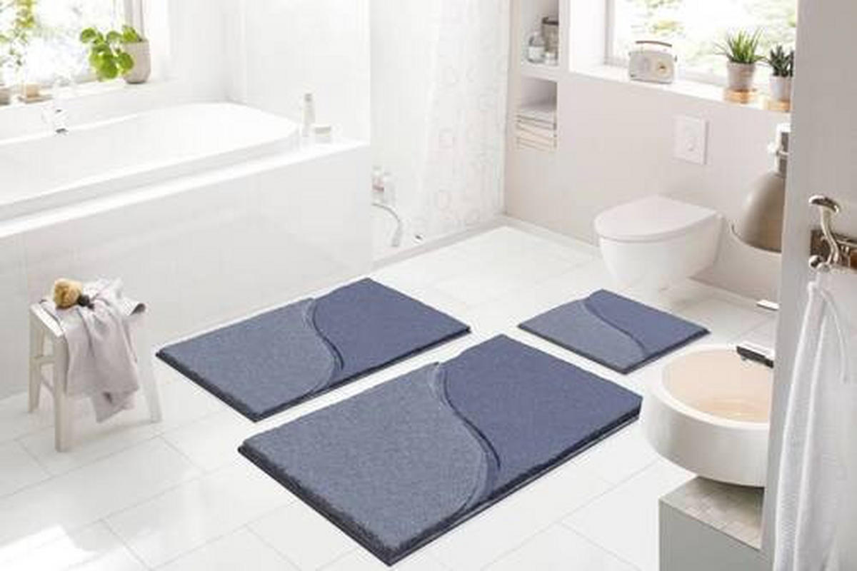 BIDET-VORLEGER Manta Grau 50/60 cm  - Grau, Basics, Kunststoff/Textil (50/60cm) - Grund