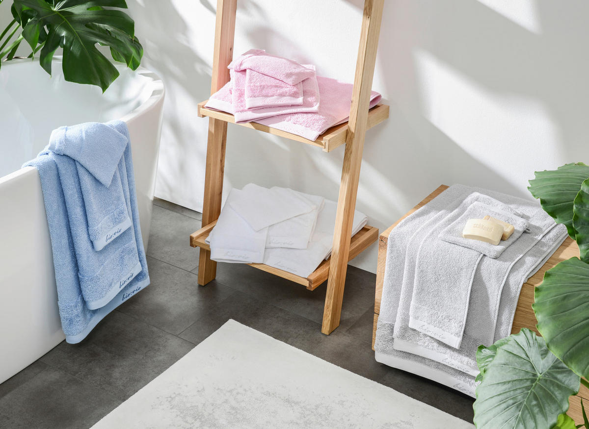 RUČNÍK PRO HOSTY, 30/50 cm, modrá - modrá, Natur, textil (30/50cm) - Bio:Vio