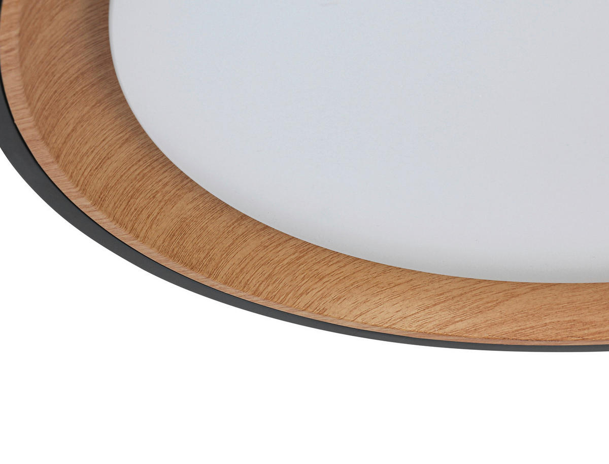 LED PLAFONJERA  - boja hrasta/bela, Trendi, metal/plastika (40/7cm) - Novel