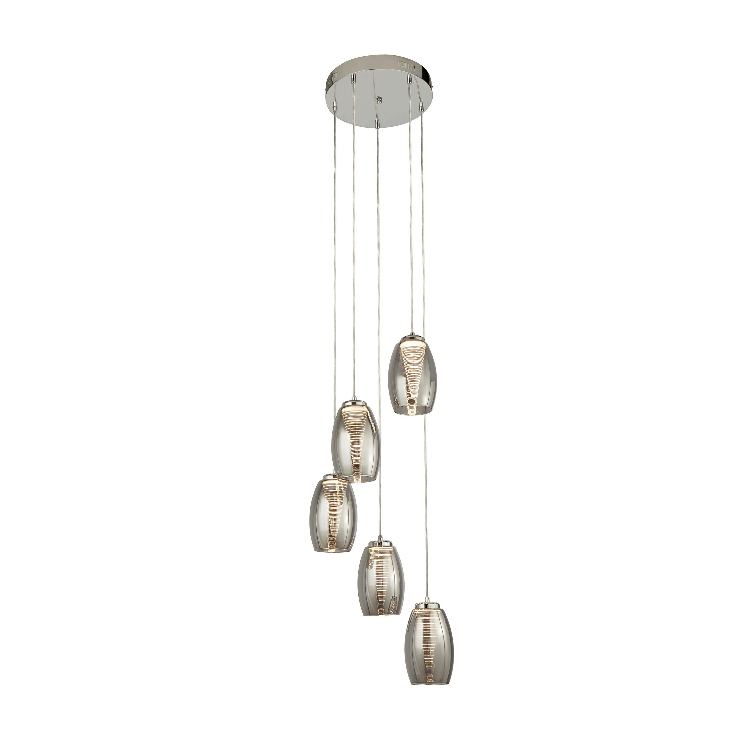 LED-HÄNGLAMPA 35/150 cm  - kromfärg, Design, metall/glas (35/150cm)