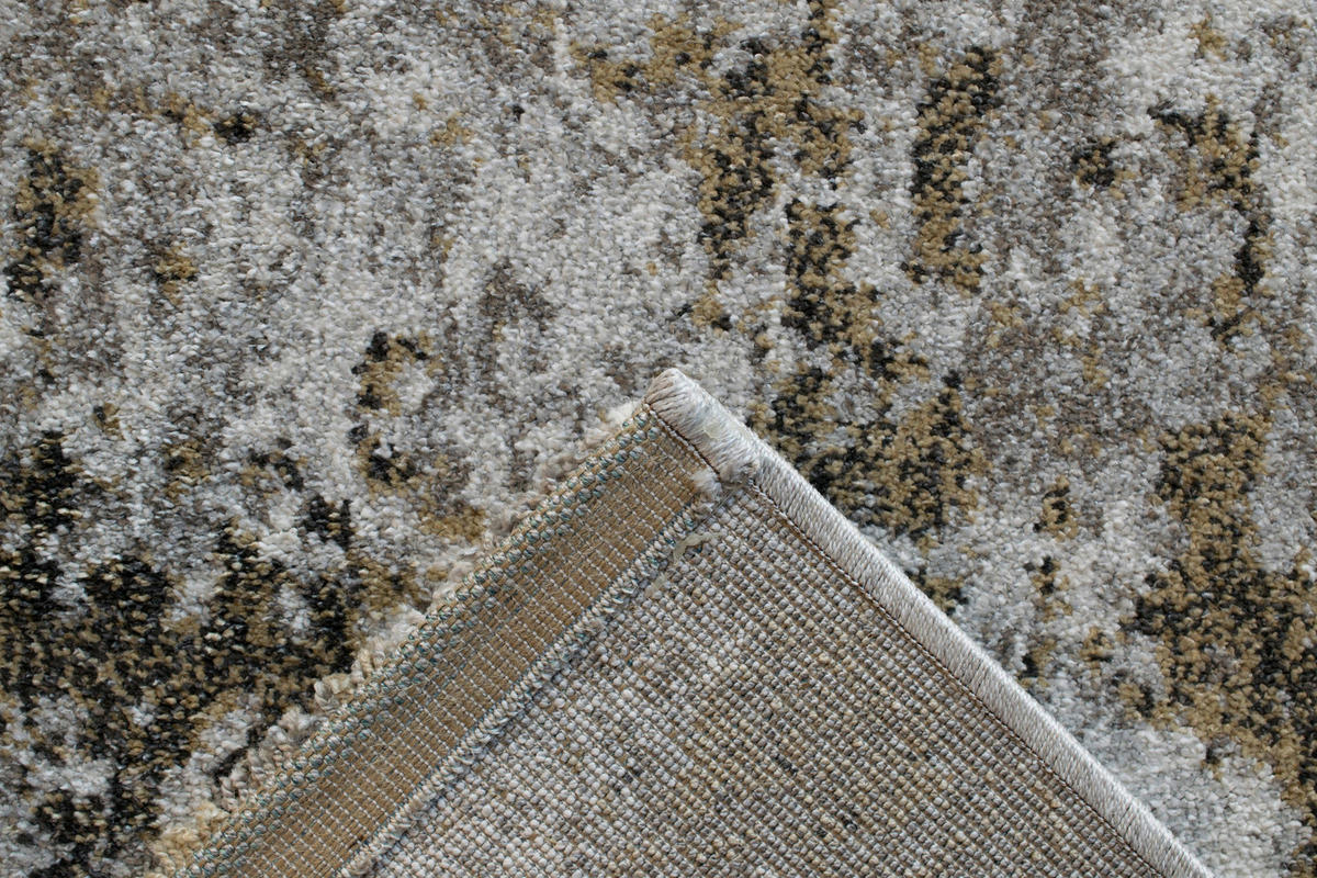 WEBTEPPICH 67/140 cm Sorrent Grau, Silberfarben, Goldfarben  - Silberfarben/Goldfarben, Design, Textil (67/140cm) - Novel