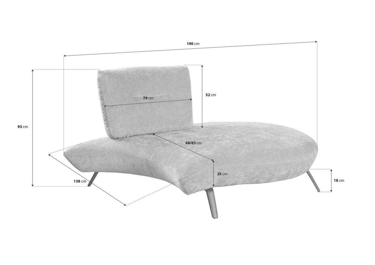 BIGSOFA Flachgewebe Rot  - Rot/Schwarz, Design, Textil/Metall (456/93/138cm) - Moderano