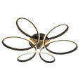 LED-DECKENLEUCHTE Matar 70/10 cm  - Schwarz, Design, Kunststoff/Metall (70/10cm) - Novel