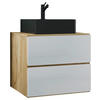 WASCHTISCHKOMBI 61 cm  - Honigeiche/Schwarz, MODERN, Keramik/Holzwerkstoff (61cm) - MID.YOU