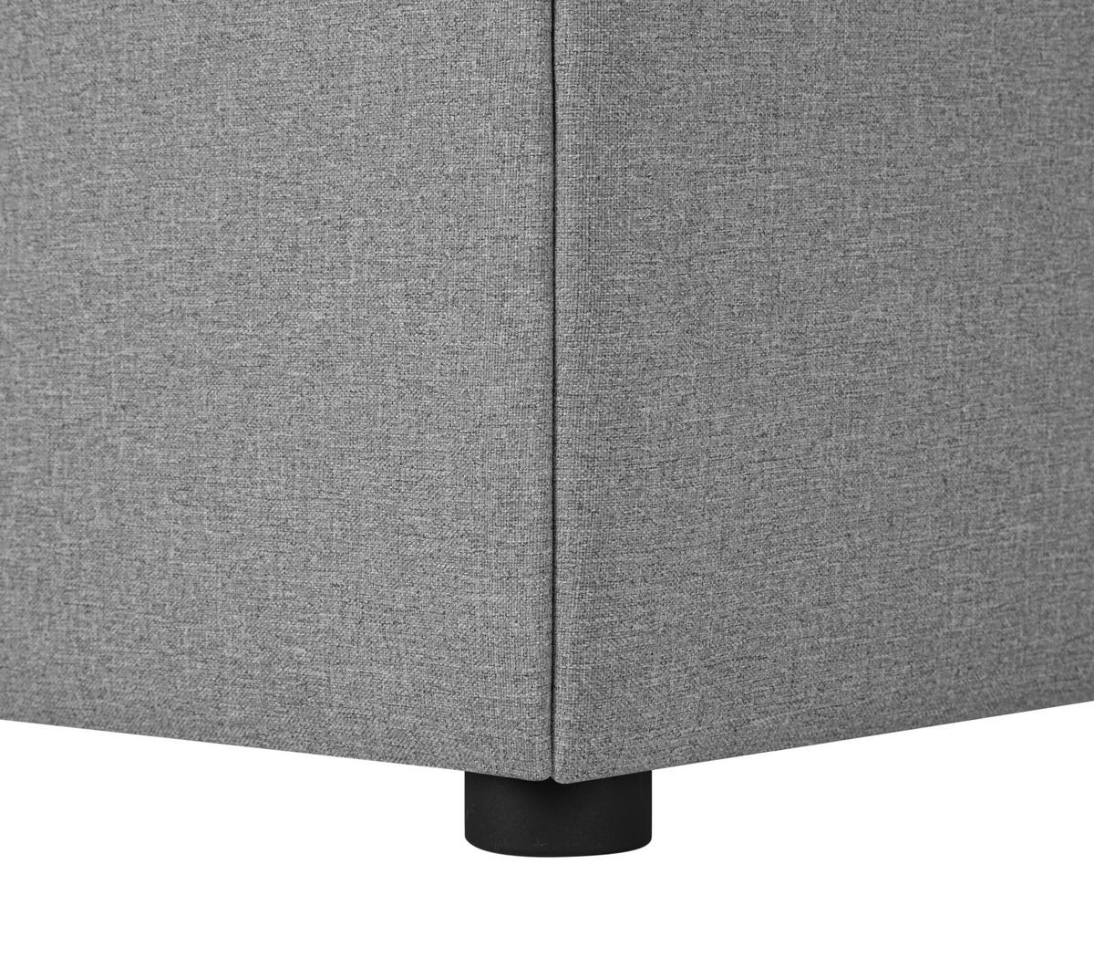 BOXSPRINGBETT 120/200 cm,  in Grau  - Schwarz/Grau, Design, Kunststoff/Textil (120/200cm) - Welnova