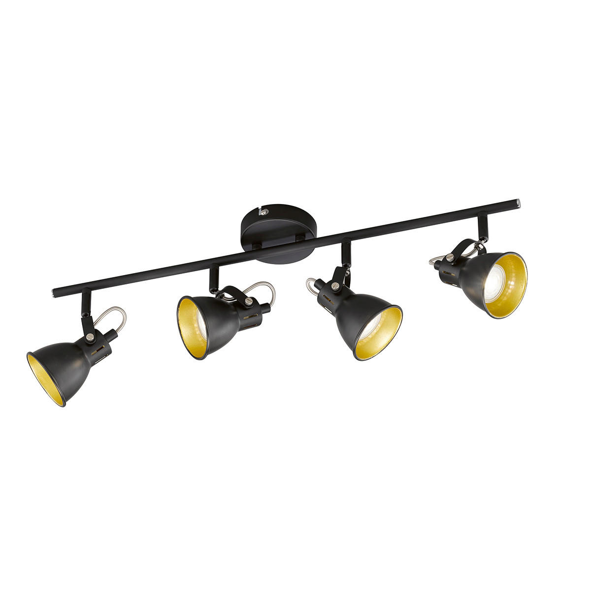 LED-REFLEKTOR  Bobby /320 lm/3000 K// - zlate barve/črna, Trend, kovina (10/65cm)
