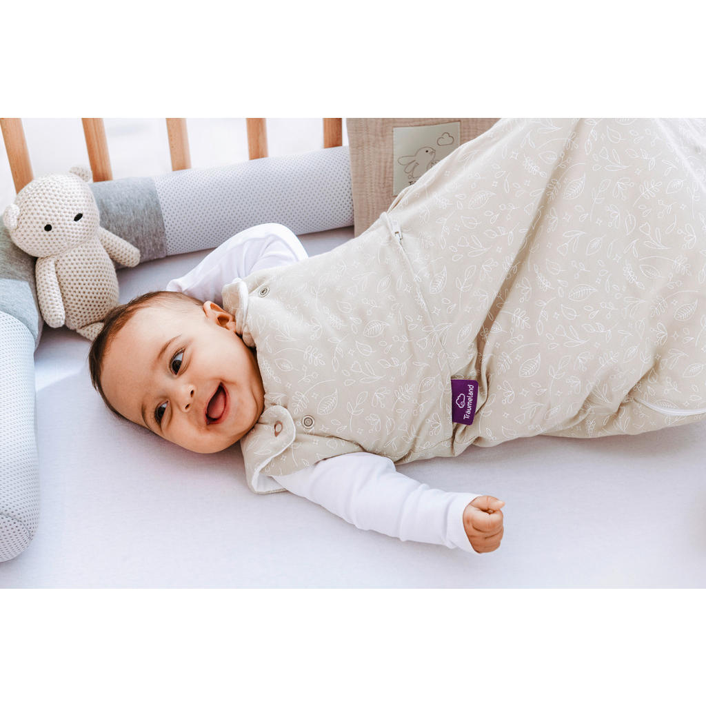 Thumbnail - Träumeland Babyschlafsack Garden, Textil, Blätter, Gr. 50/56, Oeko-Tex® Standard 100, Schlafen, Babybett-Ausstattung, Ba...