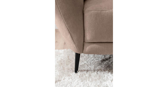 RÉCAMIERE Taupe Chenille Zierkissen, Rücken echt  - Taupe/Schwarz, KONVENTIONELL, Textil/Metall (224/70/97cm) - Hom`in