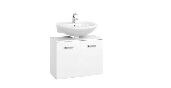 WASCHBECKENUNTERSCHRANK 70/58/35 cm  - Chromfarben/Silberfarben, KONVENTIONELL, Holzwerkstoff/Kunststoff (70/58/35cm) - Xora