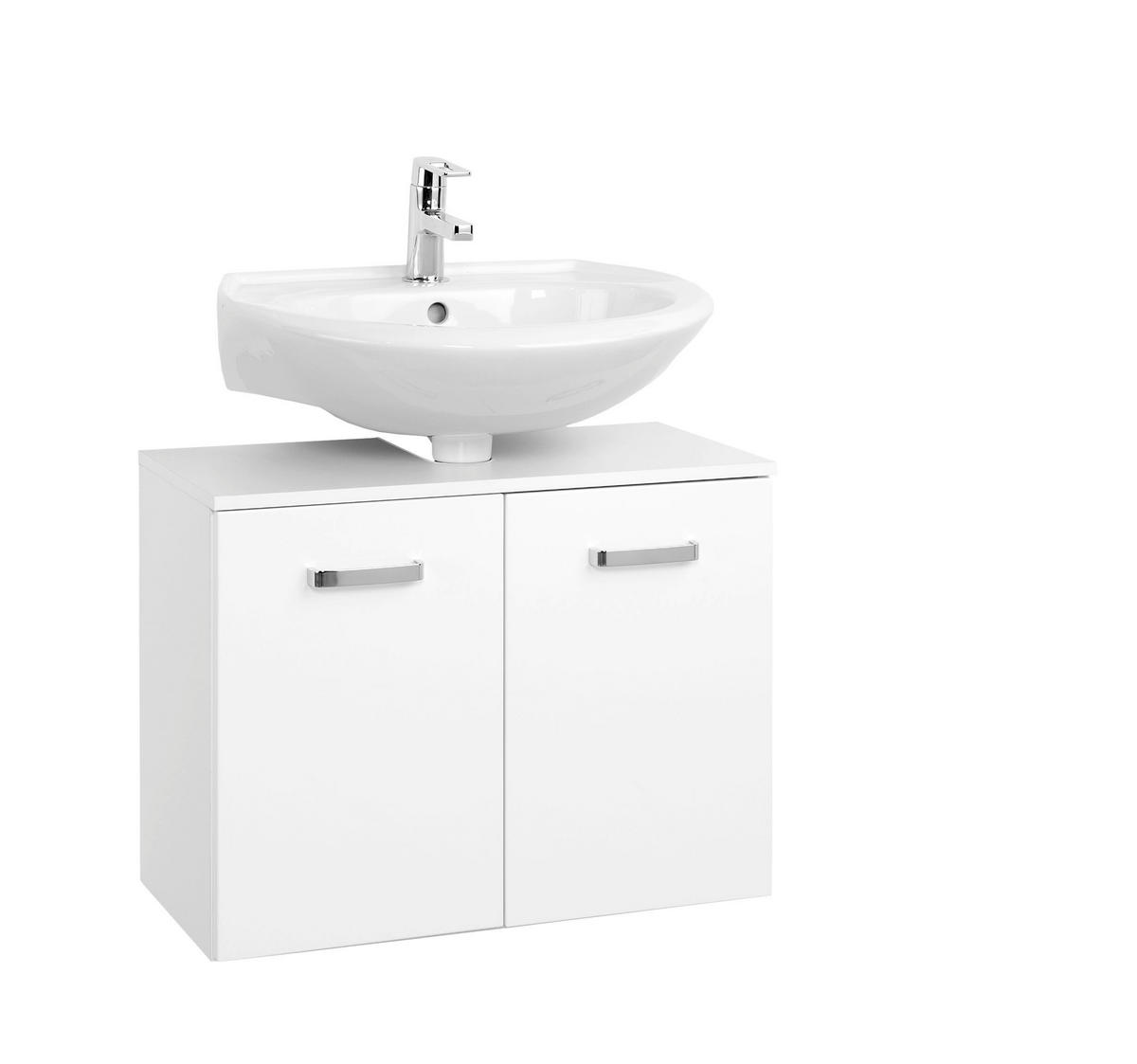 WASCHBECKENUNTERSCHRANK 70/58/35 cm  - Chromfarben/Silberfarben, KONVENTIONELL, Holzwerkstoff/Kunststoff (70/58/35cm) - Xora