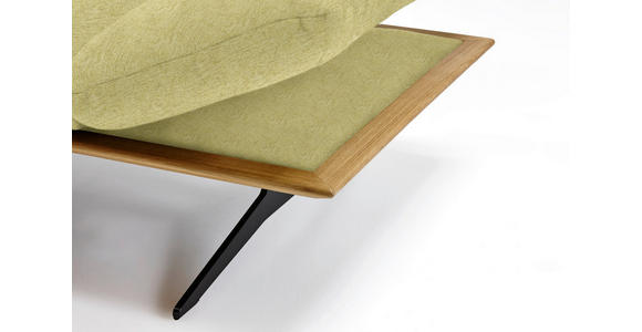 ECKSOFA in Flachgewebe Limette 159/314 cm - Limette/Schwarz, Design, Holz/Textil (159/314cm) - Dieter Knoll