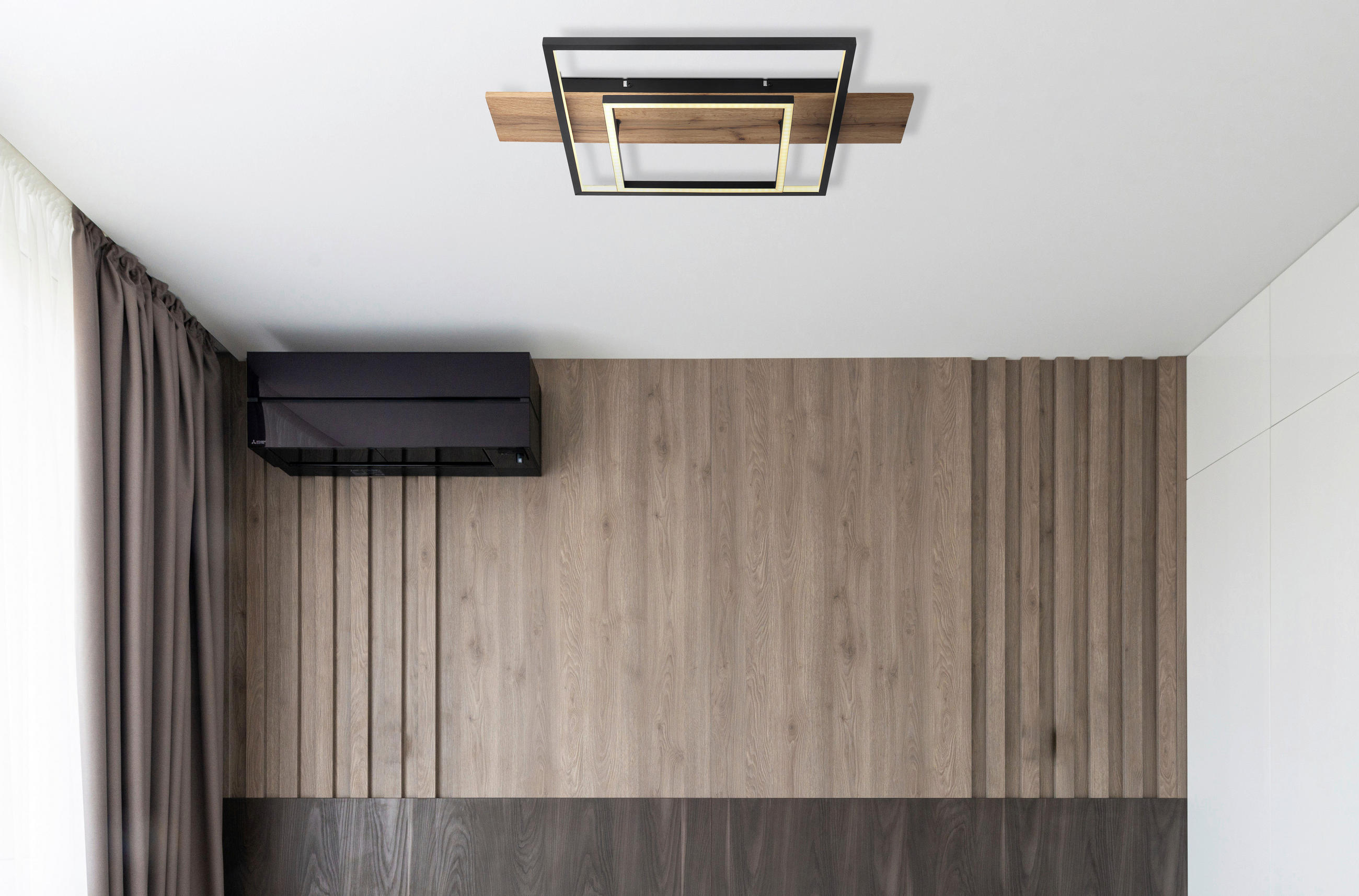 DECKENLEUCHTE 24 W    60/40/10 cm  - Opal/Schwarz, Trend, Holzwerkstoff/Kunststoff (60/40/10cm) - Globo
