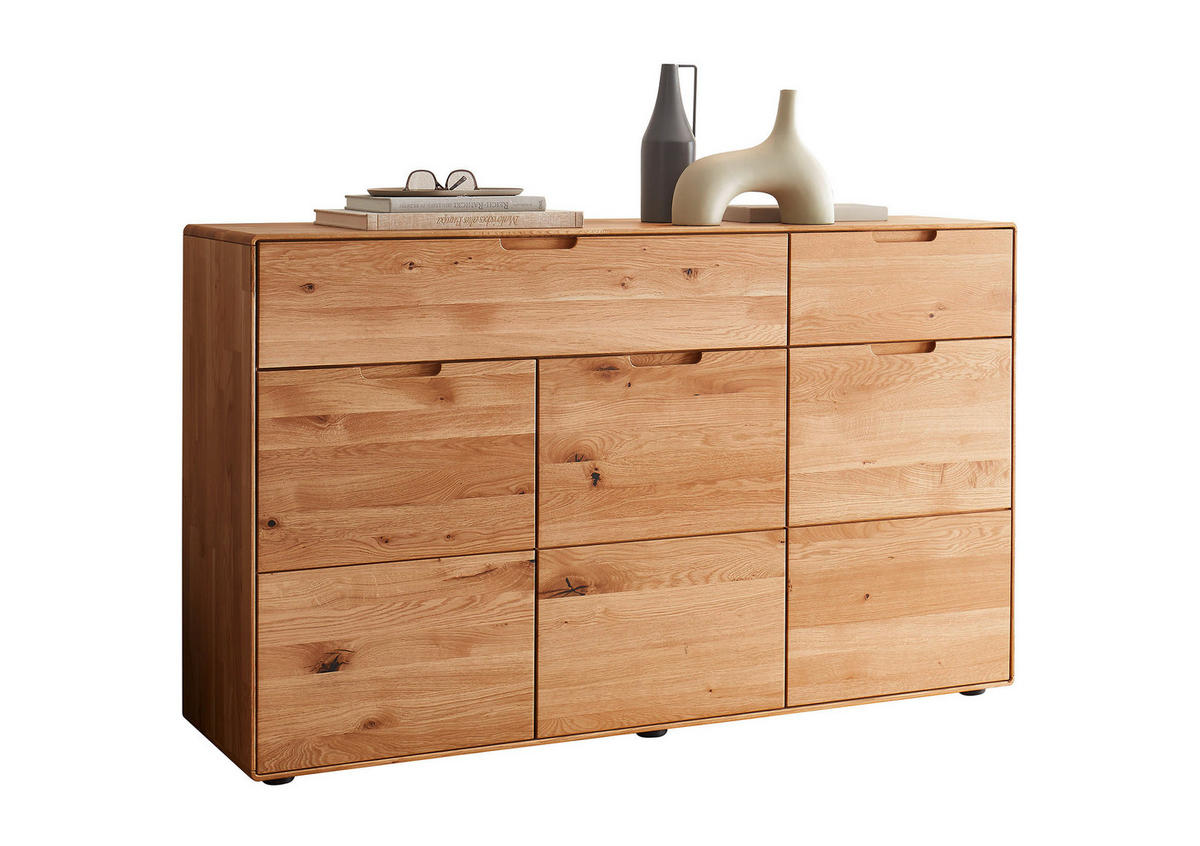 KOMMODE , 149/91/40 cm, 2 Schublade(n)  - Wildeiche, Design, Holz (149/91/40cm) - Livetastic
