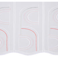 SCHEIBENGARDINE 60 cm   - Rot, KONVENTIONELL, Kunststoff (60cm) - Esposa