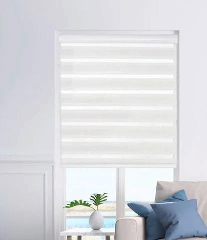 DVOSTRUKA ROLO ZAVJESA bijela tekstil - bijela, Basics, tekstil (140/160cm)
