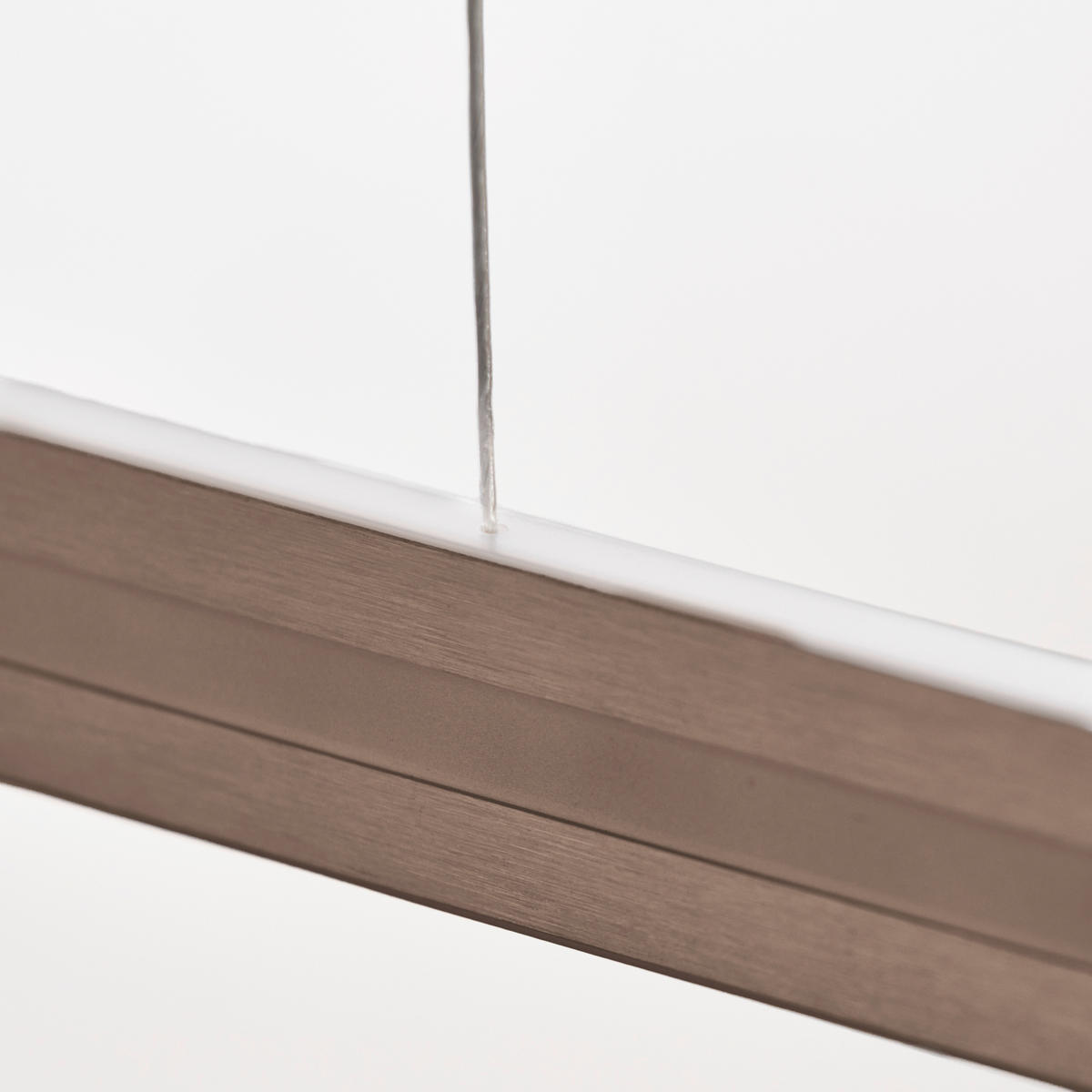 LED-HÄNGELEUCHTE Aera 118/180/4,5 cm  - Bronzefarben, Design, Metall (118/180/4,5cm) - Grossmann