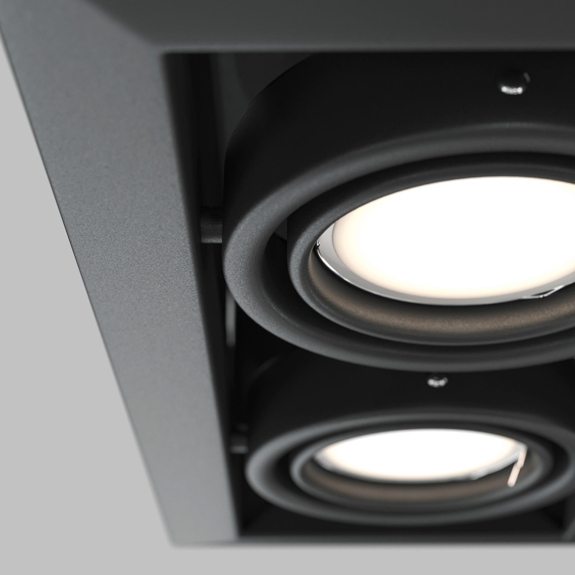 DECKENLEUCHTE Downlight 24,5/12,5/7 cm   - Schwarz, Trend, Metall (24,5/12,5/7cm) - MAYTONI