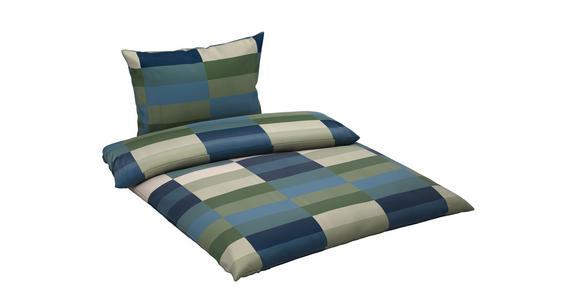 BETTWÄSCHE CUBY Satin 140/200 cm  - Petrol, KONVENTIONELL, Textil (140/200cm) - Novel