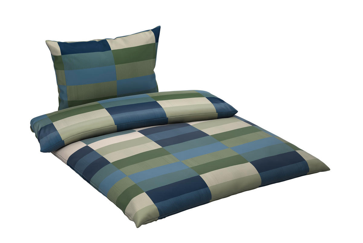 BETTWÄSCHE CUBY Satin 140/200 cm  - Petrol, KONVENTIONELL, Textil (140/200cm) - Novel