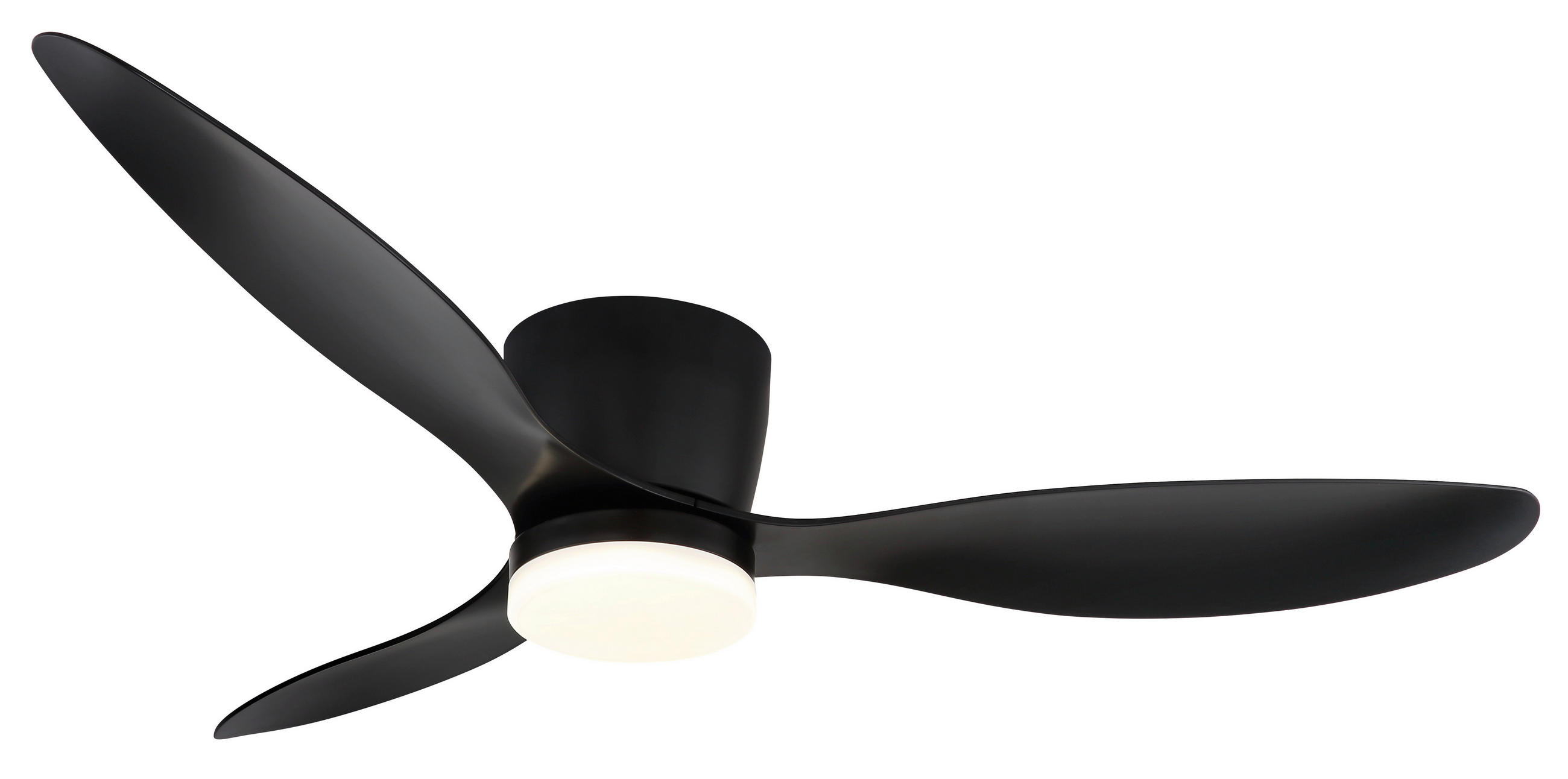 DECKENVENTILATOR - Schwarz/Weiß, Basics, Kunststoff/Metall (22,6/131,50cm) - Globo