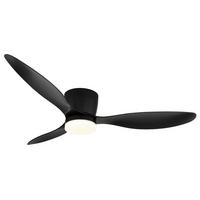 DECKENVENTILATOR - Schwarz/Weiß, Basics, Kunststoff/Metall (22,6/131,50cm) - Globo