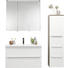 SEITENSCHRANK 35/125/37 cm - Ulmefarben/Alufarben, Design, Holzwerkstoff/Metall (35/125/37cm) - Novel SEITENSCHRANK 35/125/37 cm - Ulmefarben/Alufarben, Design, Holzwerkstoff/Metall (35/125/37cm) - Novel