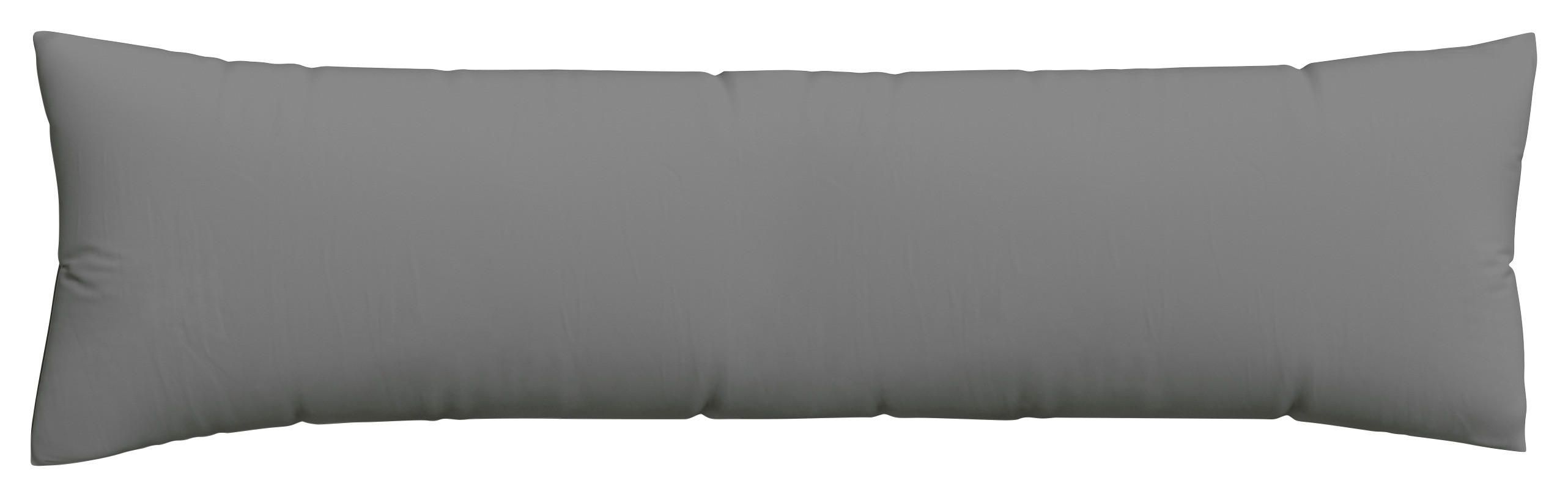 SEITENSCHLÄFERKISSENBEZUG 40/140 cm  - Graphitfarben, Basics, Textil (40/140cm) - Schlafgut