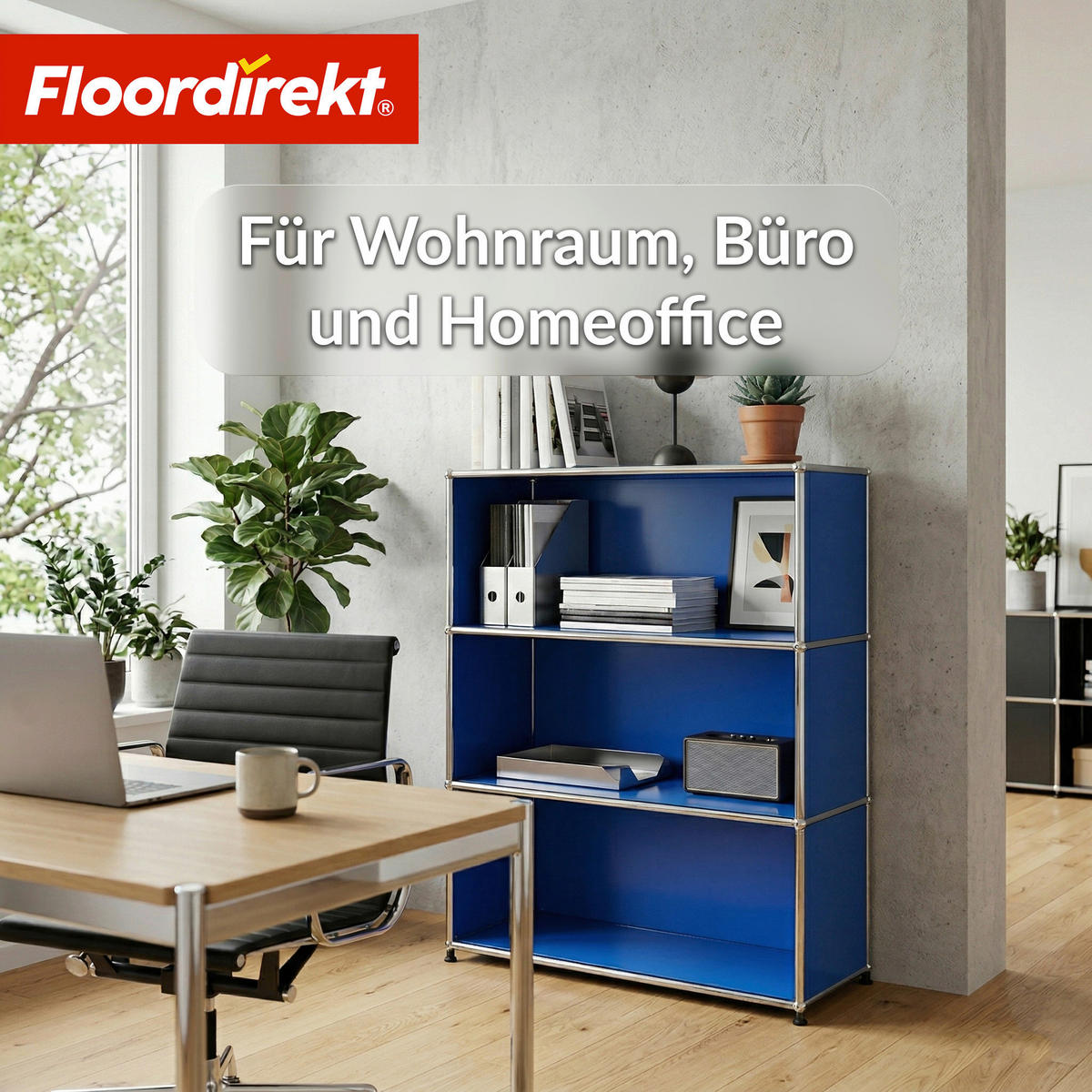 SIDEBOARD Concept Epure MK-101 75/120/40 cm  - Blau, Basics, Metall (75/120/40cm) - Floordirekt