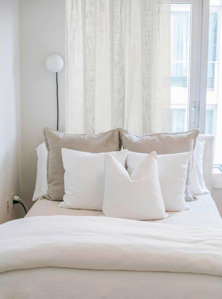 FERTIGVORHANG  halbtransparent  140/245 cm   - Ecru, Basics, Textil (140/245cm)