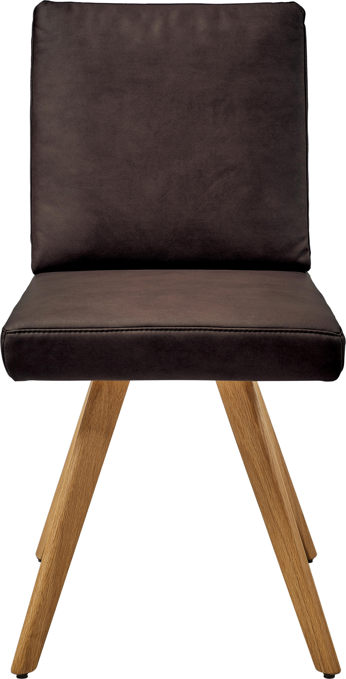 STUHL  in Mikrofaser Textil, Holzwerkstoff  - Eichefarben/Dunkelbraun, Design, Holzwerkstoff/Textil (46/94/58cm) - Dieter Knoll