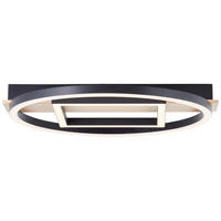 LED-PANEEL - Schwarz/Braun, Design, Holz/Kunststoff (5/39/37cm) - Brilliant