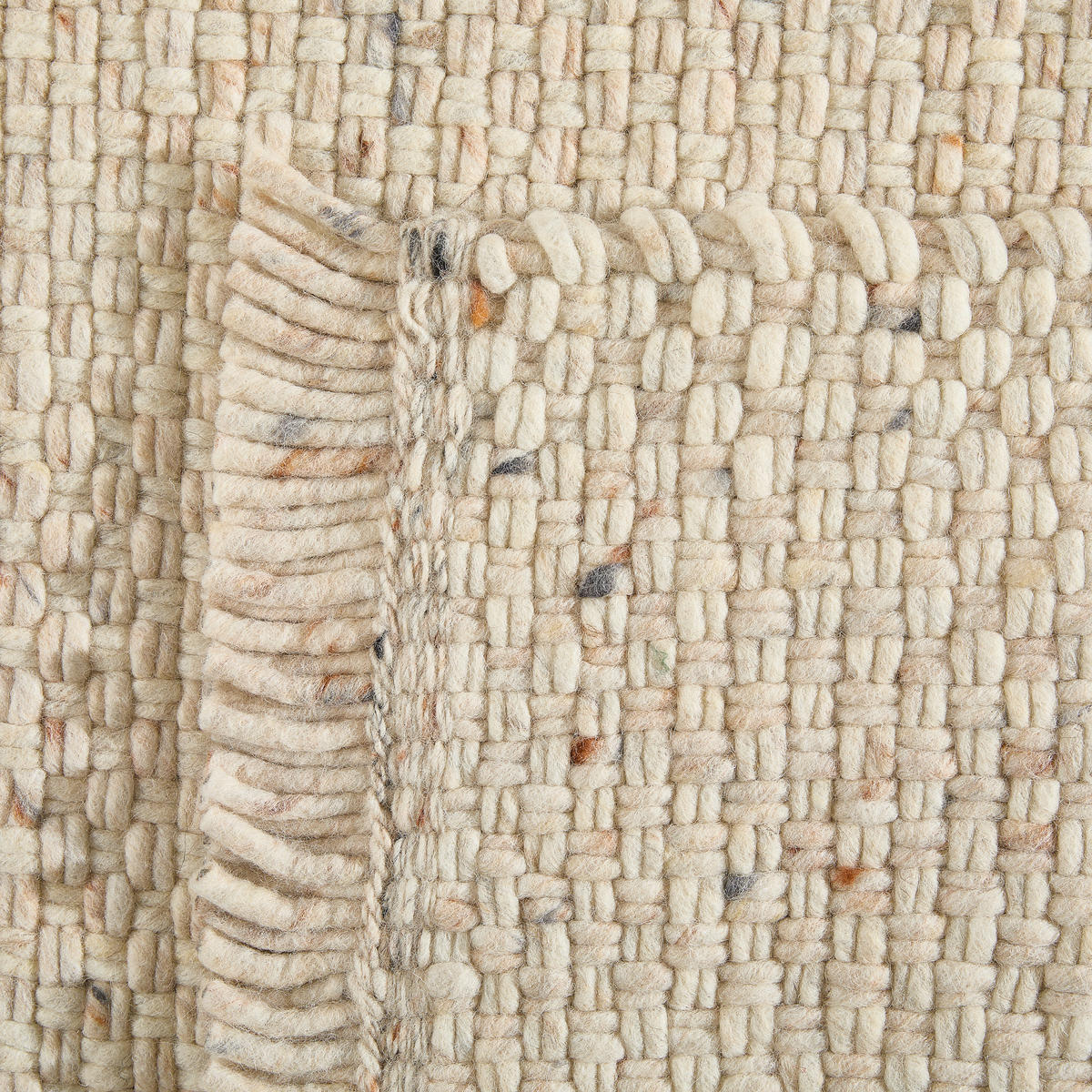 HANDWEBTEPPICH Wohnzimmer 200/290 cm Beige rechteckig  - Beige, Basics, Textil (200/290cm) - Linea Natura