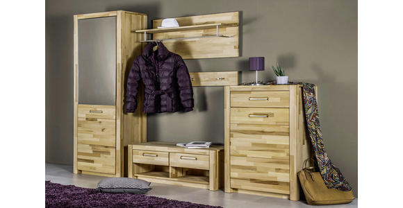 WANDSPIEGEL - Buchefarben, KONVENTIONELL, Glas/Holz (66/65/4cm) - Hom`in