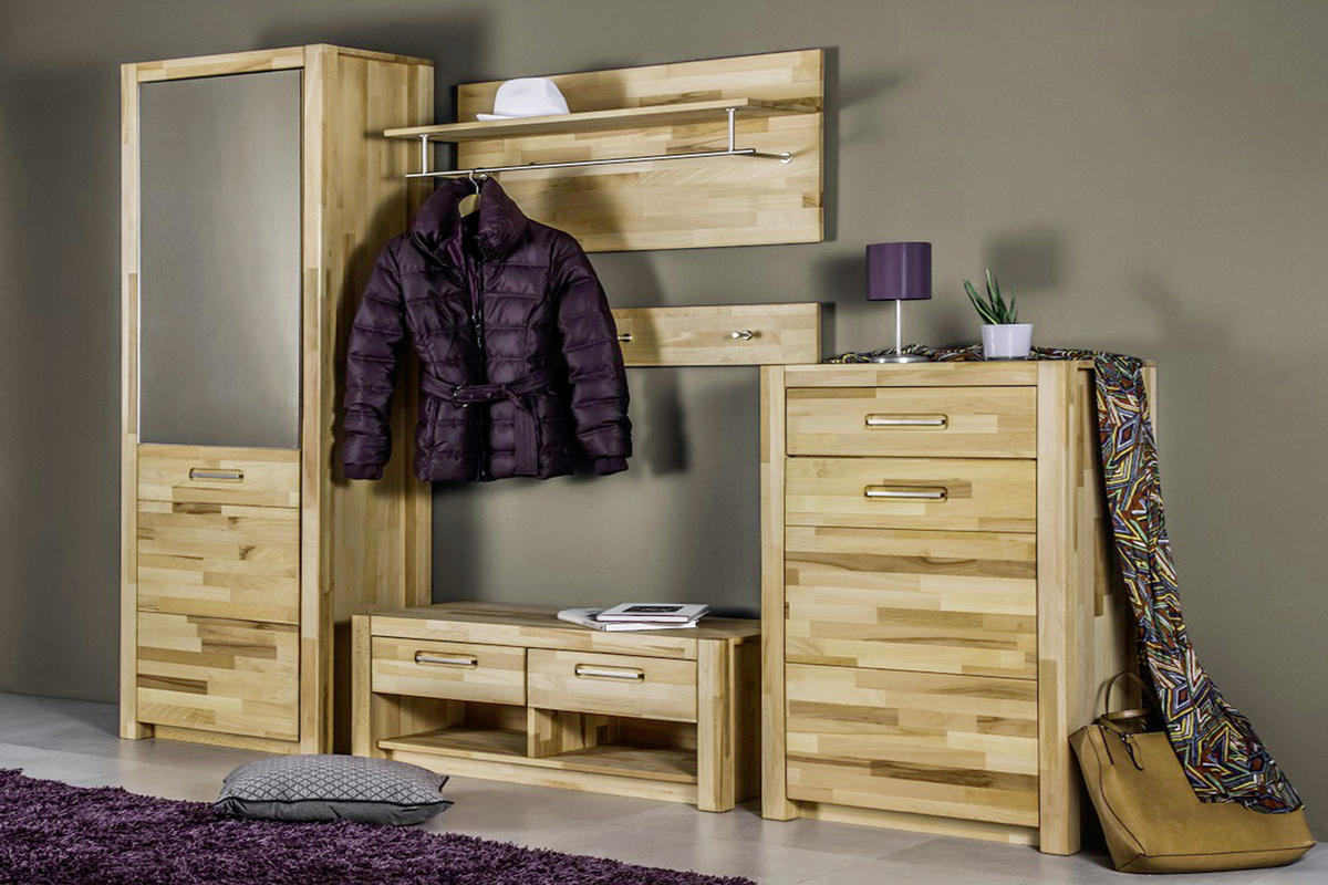 WANDSPIEGEL 66/65/4 cm  - Buchefarben, KONVENTIONELL, Glas/Holz (66/65/4cm) - MID.YOU
