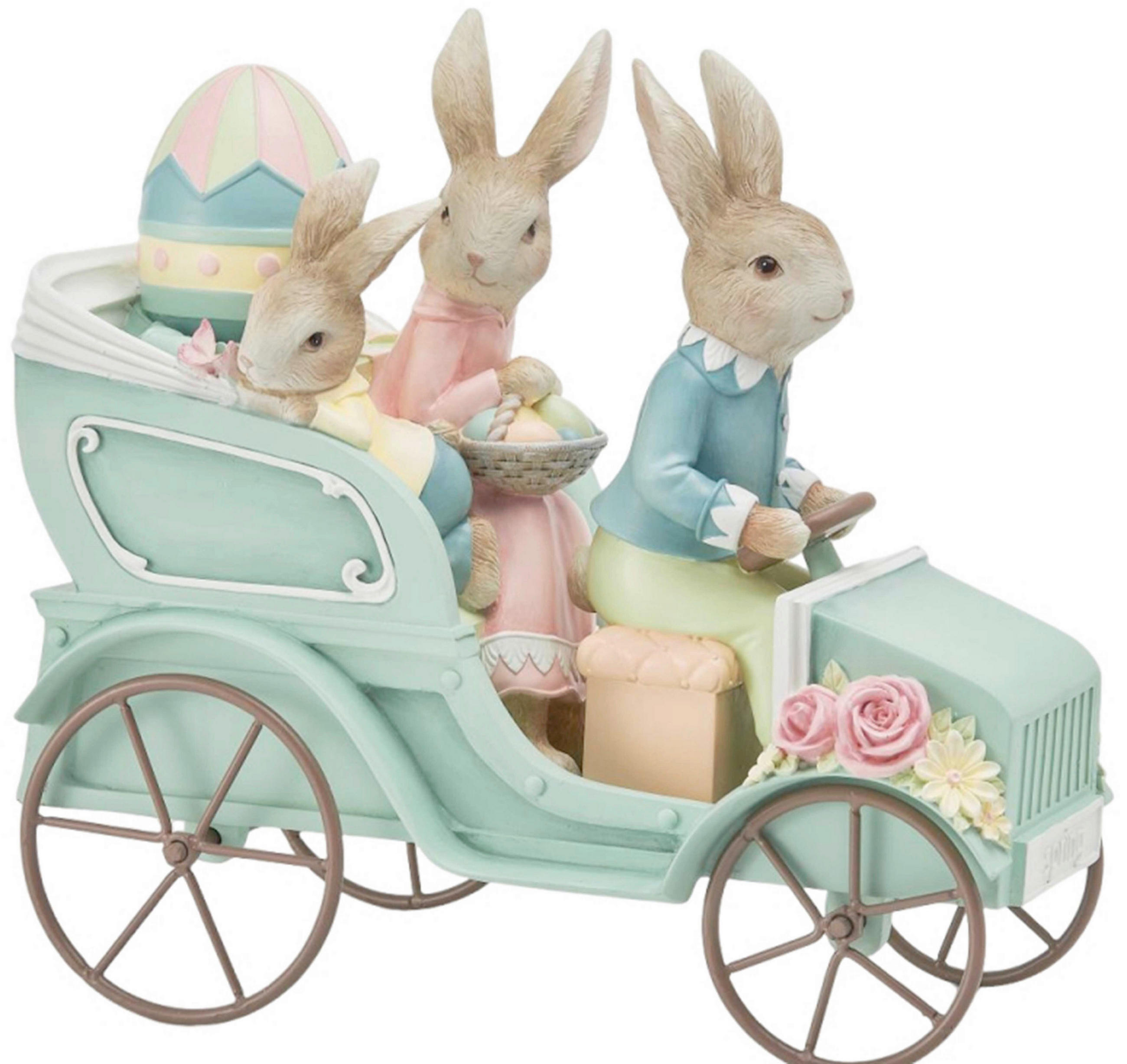 Iepure Decorativ - maro/roz aprins, Lifestyle, plastic/metal (30/17,6/28,6cm)