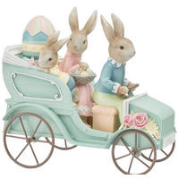 Iepure Decorativ - maro/roz aprins, Lifestyle, plastic/metal (30/17,6/28,6cm)